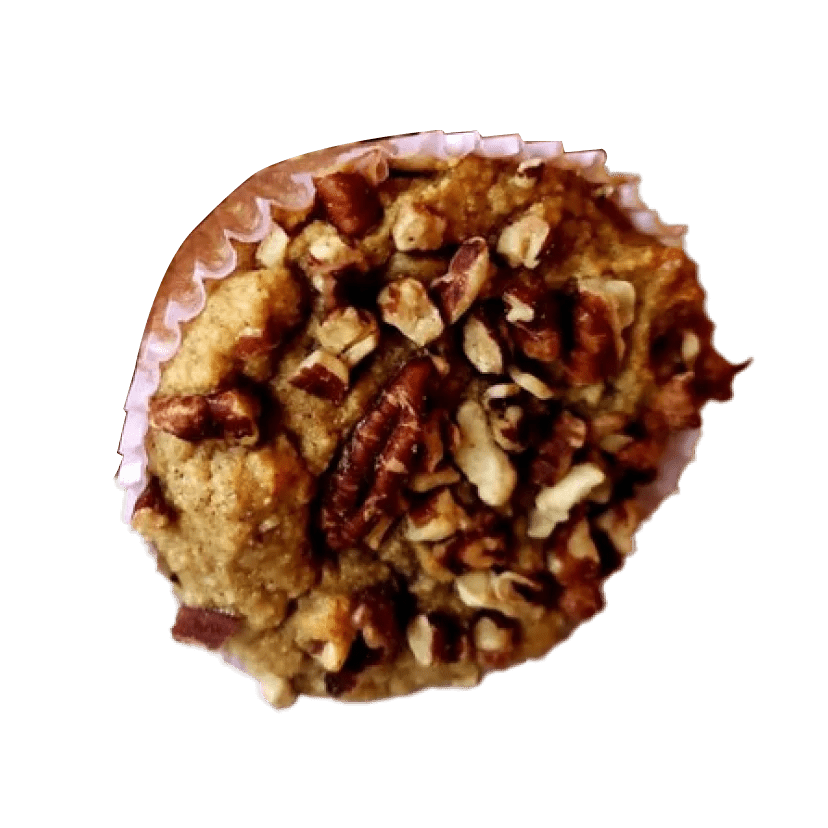Banana CC Muffins w/ Roasted Pecans - Pure Bakes by Danielle