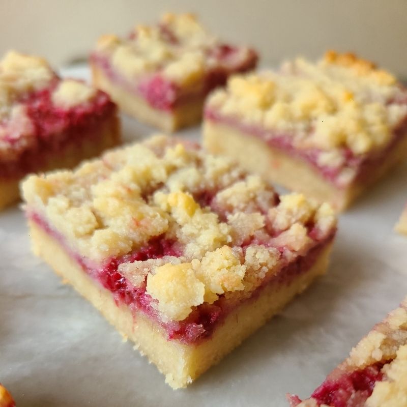 Strawberry Crumb Bars - Pure Bakes by Danielle