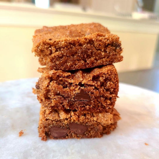 Gingerbread Blondies - Pure Bakes by Danielle