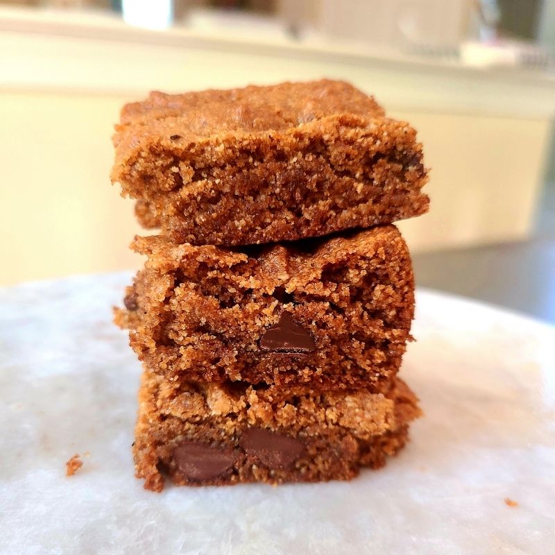 Gingerbread Blondies - Pure Bakes by Danielle
